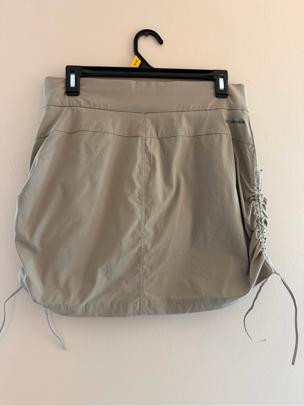 Adjustable Ruched Mini Skirt in Sage - Picture 2 of 2